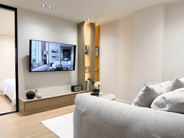 bedroom and living room and room interior of Sritana Condominium 2