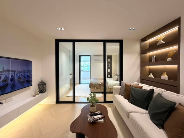 living room and room interior of Sritana Condominium 2