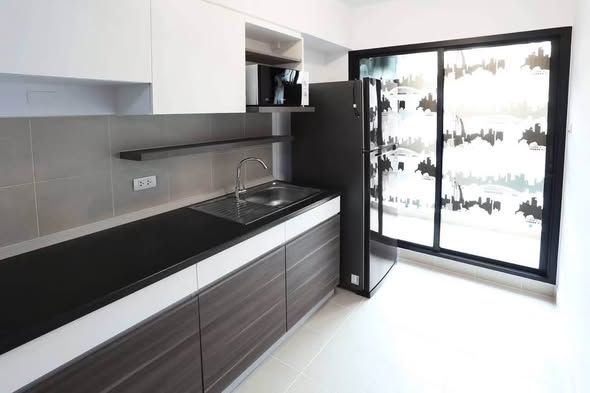 room interior and kitchen of Supalai City Resort Bearing Station (Sukhumvit 105)