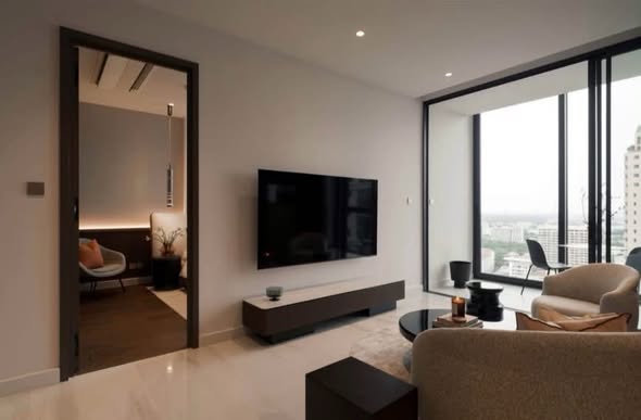 bedroom and living room and room interior of Supalai Icon Sathon