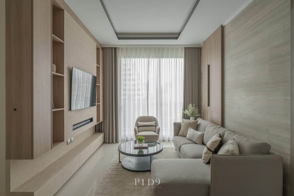 bedroom and living room of Supalai Oriental Sukhumvit 39