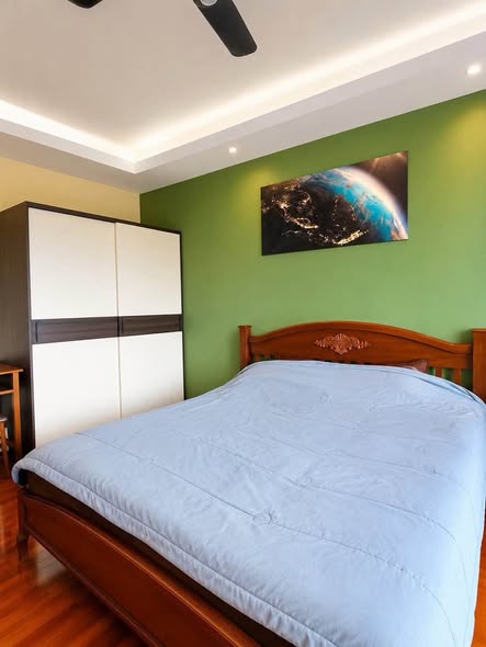 bedroom of Supanich condo