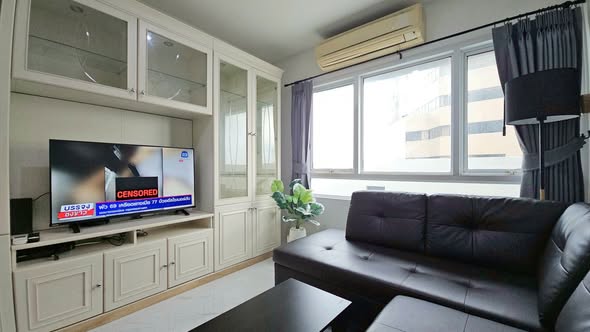 living room of SYM Vipha Ladphrao Condominium