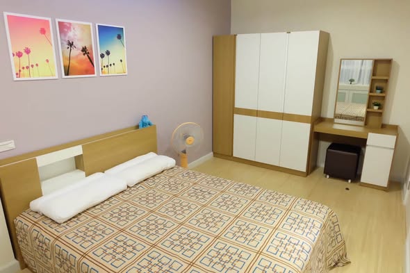 bedroom of TC-Green Condominium