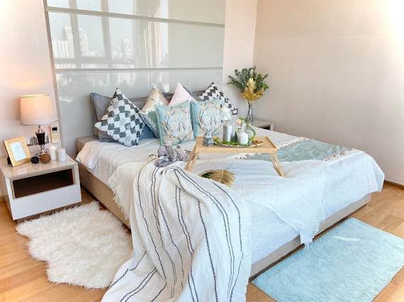 living room and bedroom of The Address Asoke