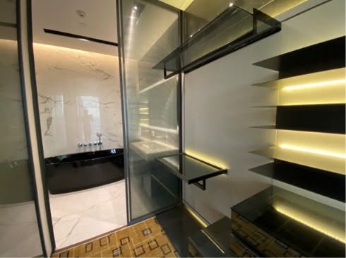 room interior and bathroom of The Bangkok Thonglor