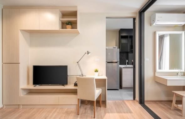 living room and bedroom and room interior of THE BASE Garden Rama 9