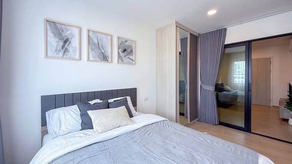 bedroom and room interior of The Belgravia @ Ratchada 17