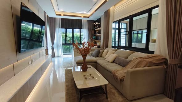 living room and bedroom of The City Sukhumvit-Onnut 2