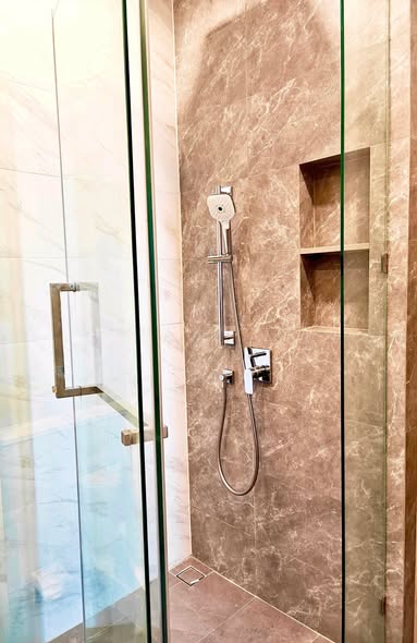 room interior and bathroom of The Crest Park Residences