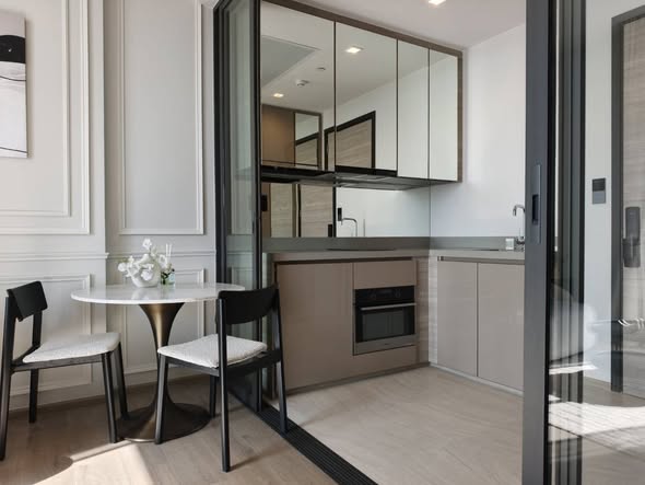 room interior and kitchen of The Crest Park Residences