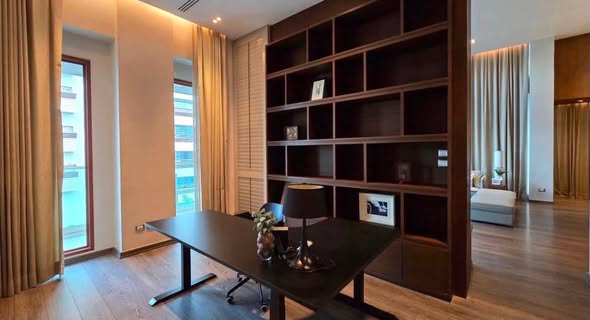 bedroom and living room and room interior of The Crest Ruamrudee