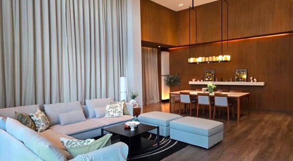 living room of The Crest Ruamrudee