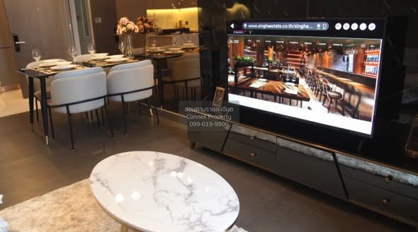 living room of THE ESSE at SINGHA COMPLEX