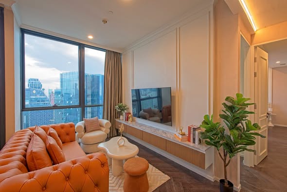 living room of THE ESSE Sukhumvit 36