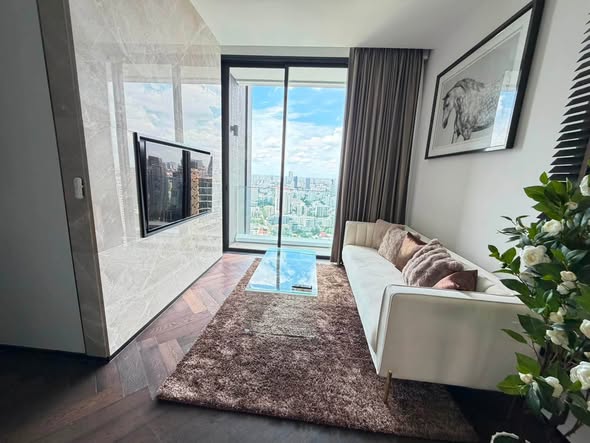 living room and room interior of THE ESSE Sukhumvit 36
