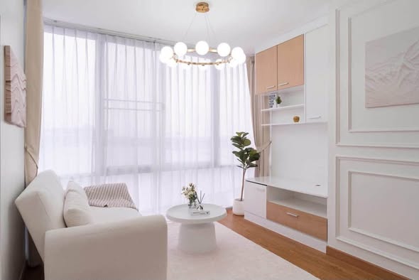living room of The Iris Condo (F Building) Rama 9 – Srinagarindra