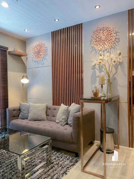 living room of The Key Sathon-Charoen Rat