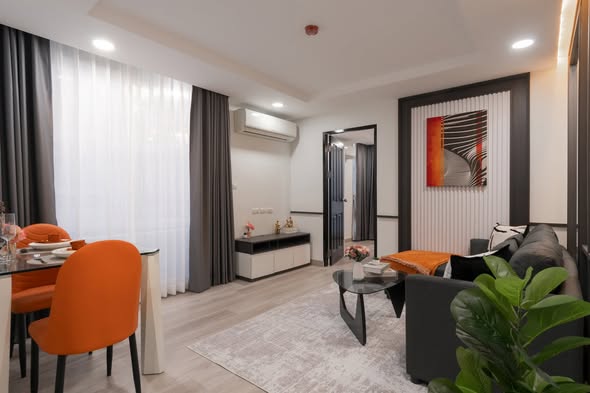 living room of The Kris 5 Ratchada 17