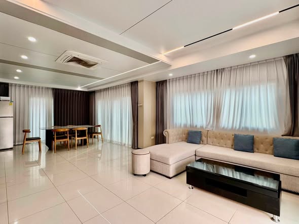 bedroom and living room of The Lake Huay Yai