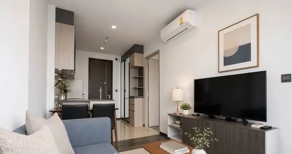 living room of THE LINE Asoke-Ratchada