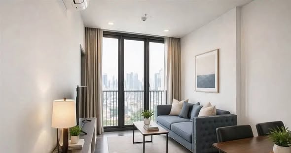 living room of THE LINE Asoke-Ratchada
