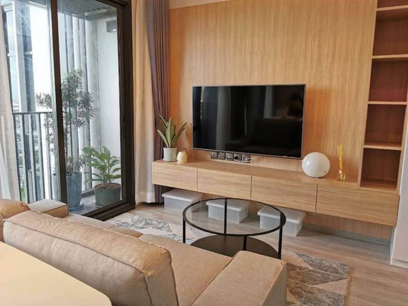 living room and bedroom and room interior of THE LINE Sukhumvit 101
