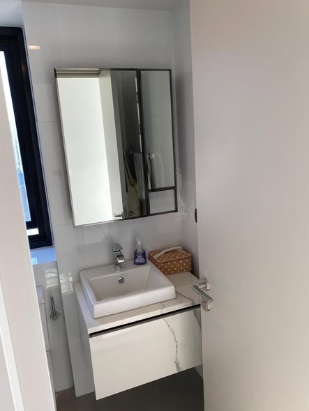 room interior and bathroom of THE LINE Sukhumvit 101
