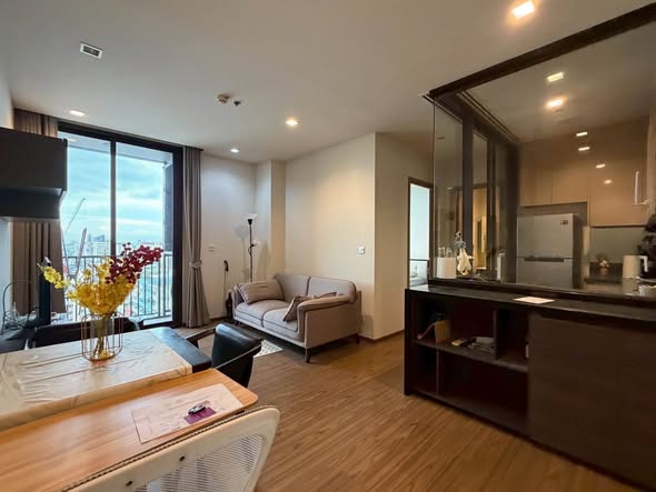 bedroom and living room of THE LINE Sukhumvit 71