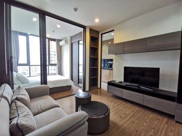 living room and bedroom and room interior of THE LINE Sukhumvit 71