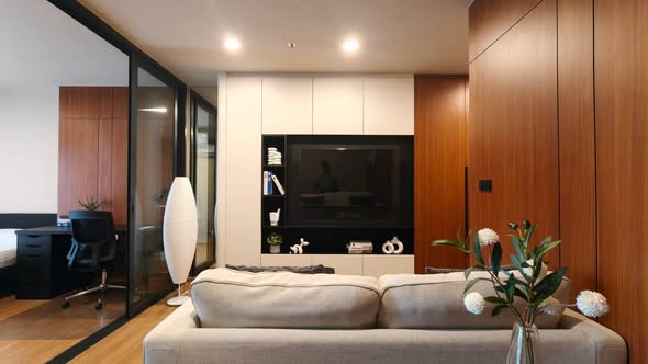 living room of The Line Vibe เดอะ ไลน์ ไวบ์