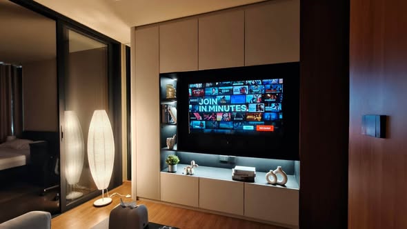 living room and bedroom of The Line Vibe เดอะ ไลน์ ไวบ์