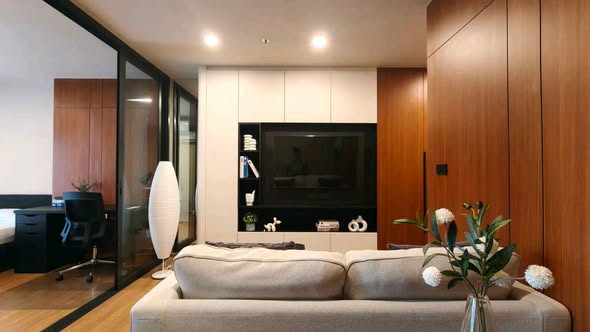 living room and room interior of The Line Vibe เดอะ ไลน์ ไวบ์