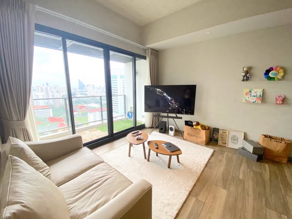 living room and bedroom and room interior of The Lofts Asoke