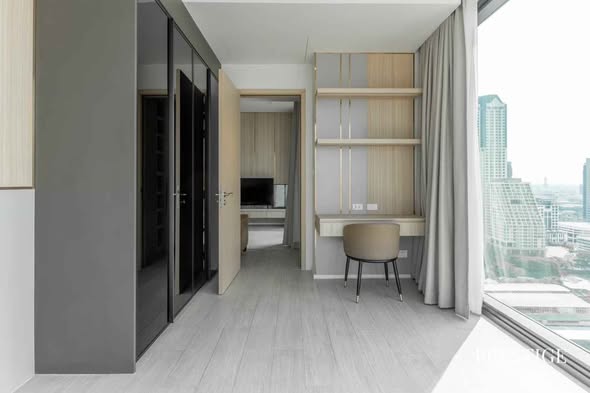 bedroom and room interior of The Lofts Silom by Raimon Land