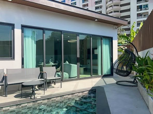 room interior of บ้านพักหัวหิน The Modern Pool Villa