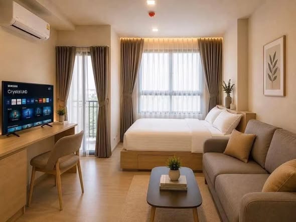 bedroom of THE MUVE Sukhumvit 107