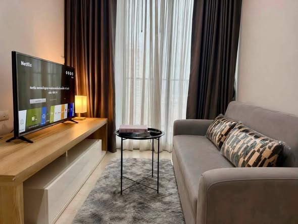 bedroom and living room of The Niche Pride Thong Lo-Phetchaburi