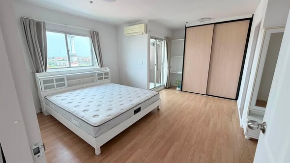 bedroom of The Parkland Lite Sukhumvit – Paknam : เดอะ พาร์คแลนด์ ไลท์ สุขุมวิท – ปากน้ำ