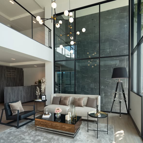 living room and room interior of The Preston Townhome