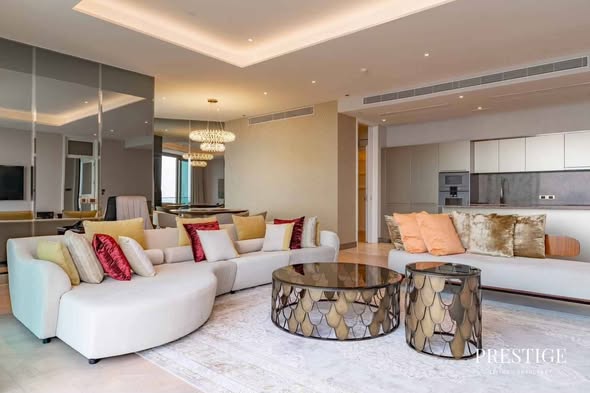 living room of The Residences at Mandarin Oriental Bangkok