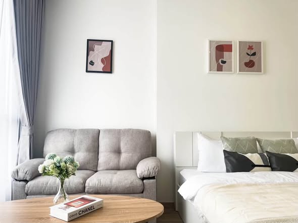 living room and bedroom of The Rich Rama 9 – Srinagarindra