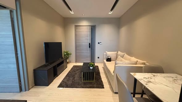 living room and room interior of THE ROOM SUKHUMVIT 38 | เดอะรูม สุขุมวิท 38