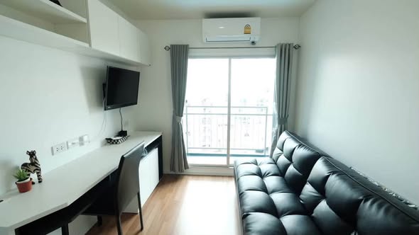 bedroom and living room of The Selected Kaset-Ngamwongwan by LPN