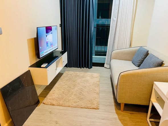 bedroom and living room of The Sky Sukhumvit