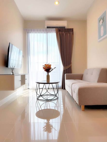 bedroom and living room of The Sky Sukhumvit