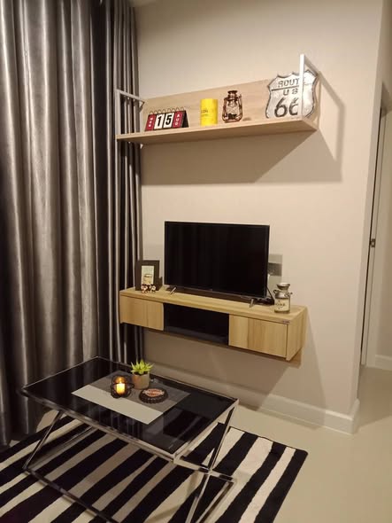 living room and room interior and bathroom of The Sky Sukhumvit