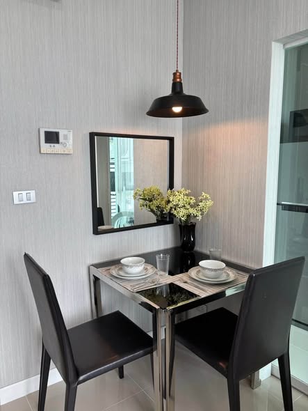 room interior and bathroom of The Sky Sukhumvit