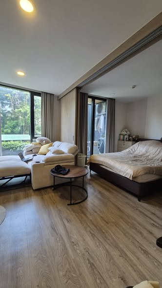 bedroom and living room and room interior of The TEAK Sathon-Lumphini