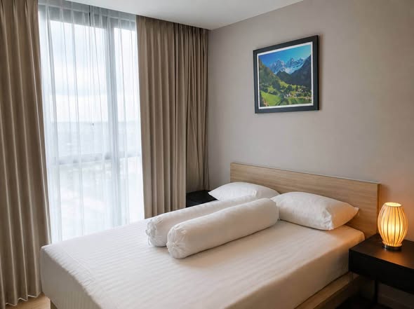 bedroom of The TEAK Sukhumvit 39